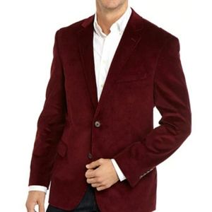 Men's Saddlebred Cranberry Corduroy Blazer sz 42L
